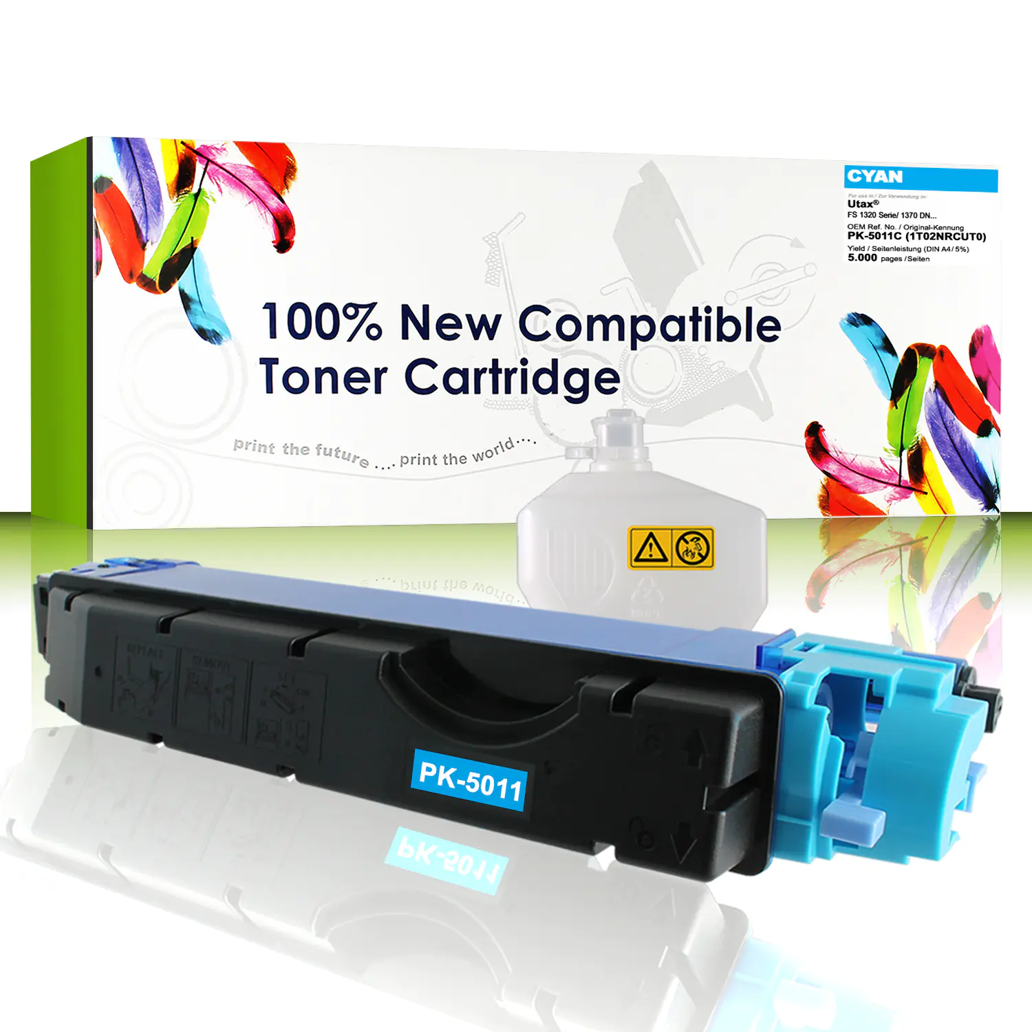 CartridgeWeb Toner kompatibel zu Utax 1T02NRCUT0 PK-5011C cyan 5.000 Seiten 1 Stück CartridgeWeb Toner kompatibel zu Utax 1T02NRCUT0 PK-5011C cyan 5.000 Seiten 1 Stück