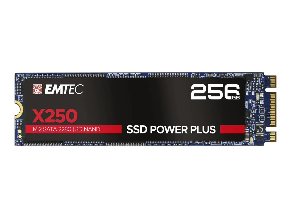 EMTEC SSD Power Plus X250 - SSD - 256 GB - intern - M.2 2280 - SATA 6Gb/s