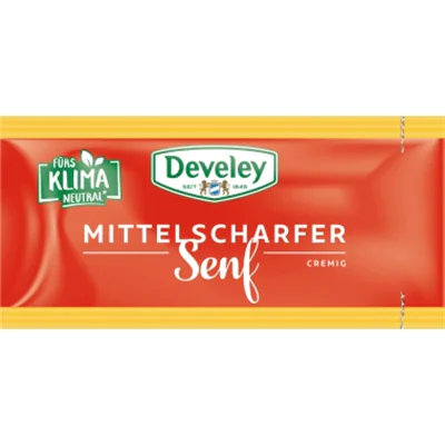 Develey Senf mittelscharf 200 x 15 ml/Pack. Develey Senf mittelscharf 200 x 15 ml/Pack.