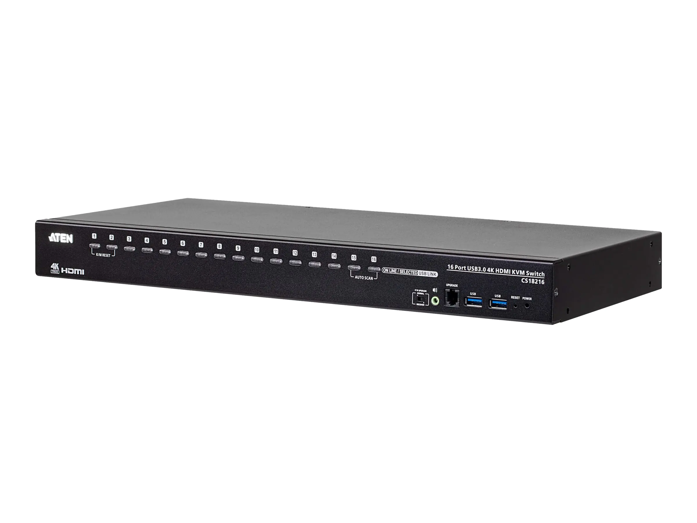 ATEN CS18216 - KVM-/Audio-/USB-Switch - 16 x KVM/Audio/USB - 1 lokaler Benutzer - an Rack montierbar - DC Power