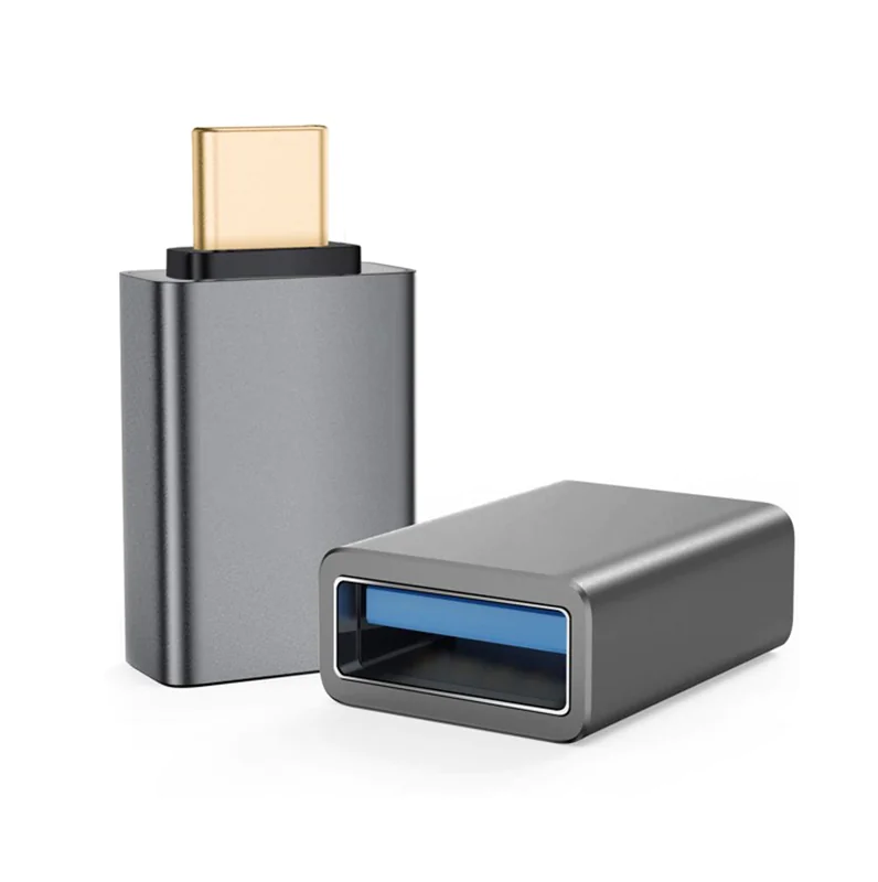 Helos Adapter OTG USB 3.1 A Buchse/Type-C Stecker PREMIUM dunkelgrau OTG 3. - Adapter 288362