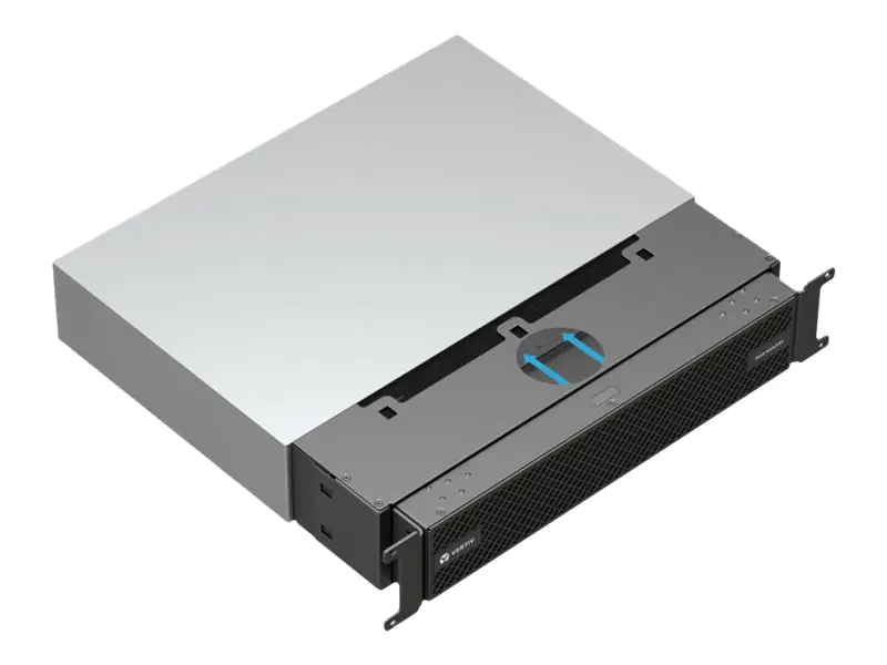 Vertiv Geist SwitchAir - Passives Rack-Luftstromsystem mit hinterem Lufteinlass - Schwarz - 2U