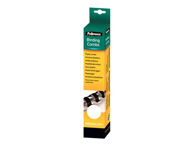 Fellowes Plastikbinderücken 5331203 DIN A4 12mm weiß 25 St./Pack.