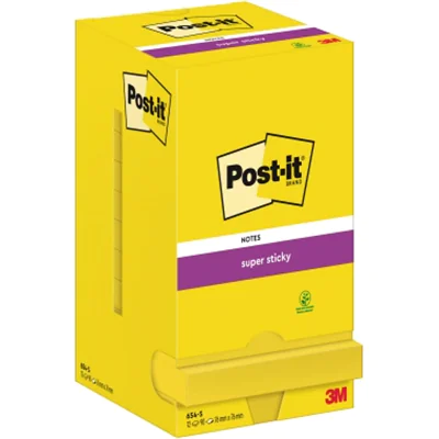 Post-it Haftnotiz Super Sticky Notes 76 x 76 mm (B x H) narzissengelb 90 Bl./Block 12 Block/Pack. Post-it Haftnotiz Super Sticky Notes 76 x 76 mm (B x H) narzissengelb 90 Bl./Block 12 Block/Pack.
