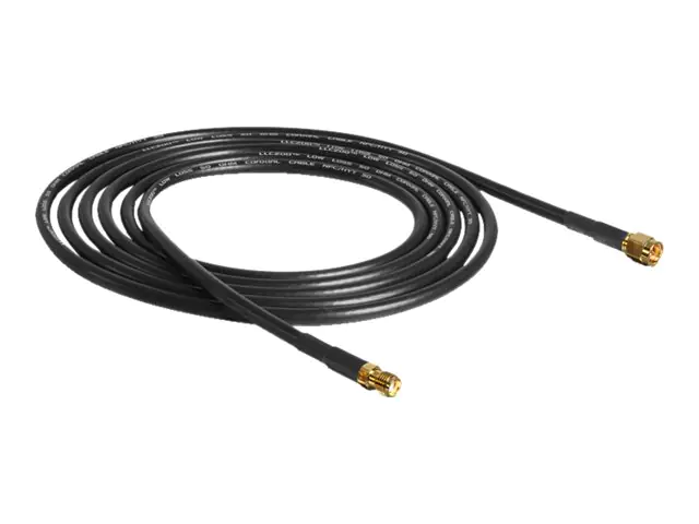 Delock CFD200 Low Loss - Antennenverlängerungskabel - SMA weiblich zu SMA männlich - 2 m - Koax - Schwarz