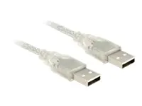 Delock - USB-Kabel - USB (M) bis USB (M) - USB 2.0 - 1.5 m - durchsichtig