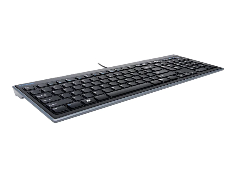 Kensington SlimType - Tastatur - USB - Deutsch - Schwarz Kensington SlimType - Tastatur - USB - Deutsch - Schwarz