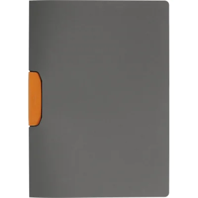 DURABLE Klemmmappe DURASWING® COLOR DIN A4 Polypropylen Farbe der Rückseite: anthrazit Farbe der Klemme: orange 5 St./Pack.