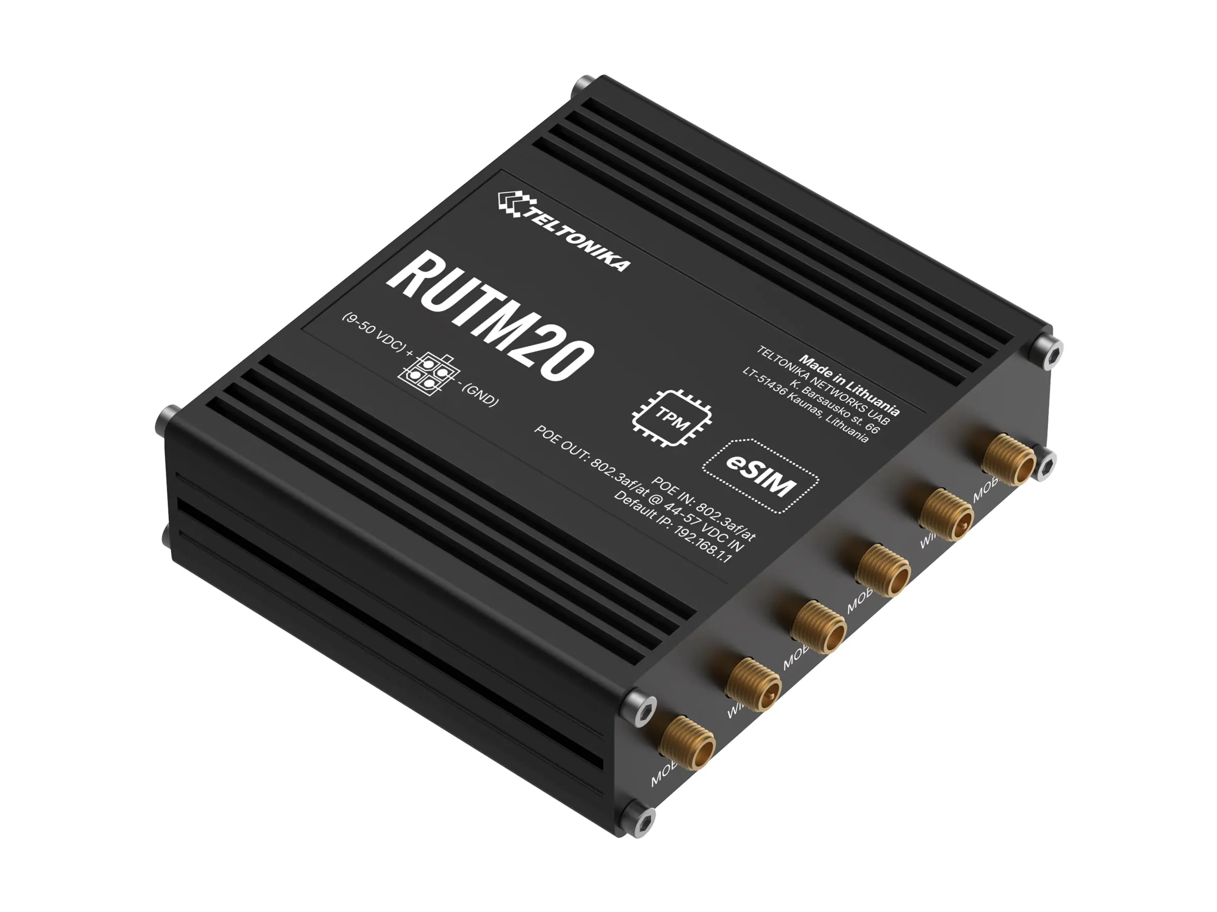 Teltonika RUTM20 - Wireless Router - WWAN 2-Port-Switch RUTM20100000