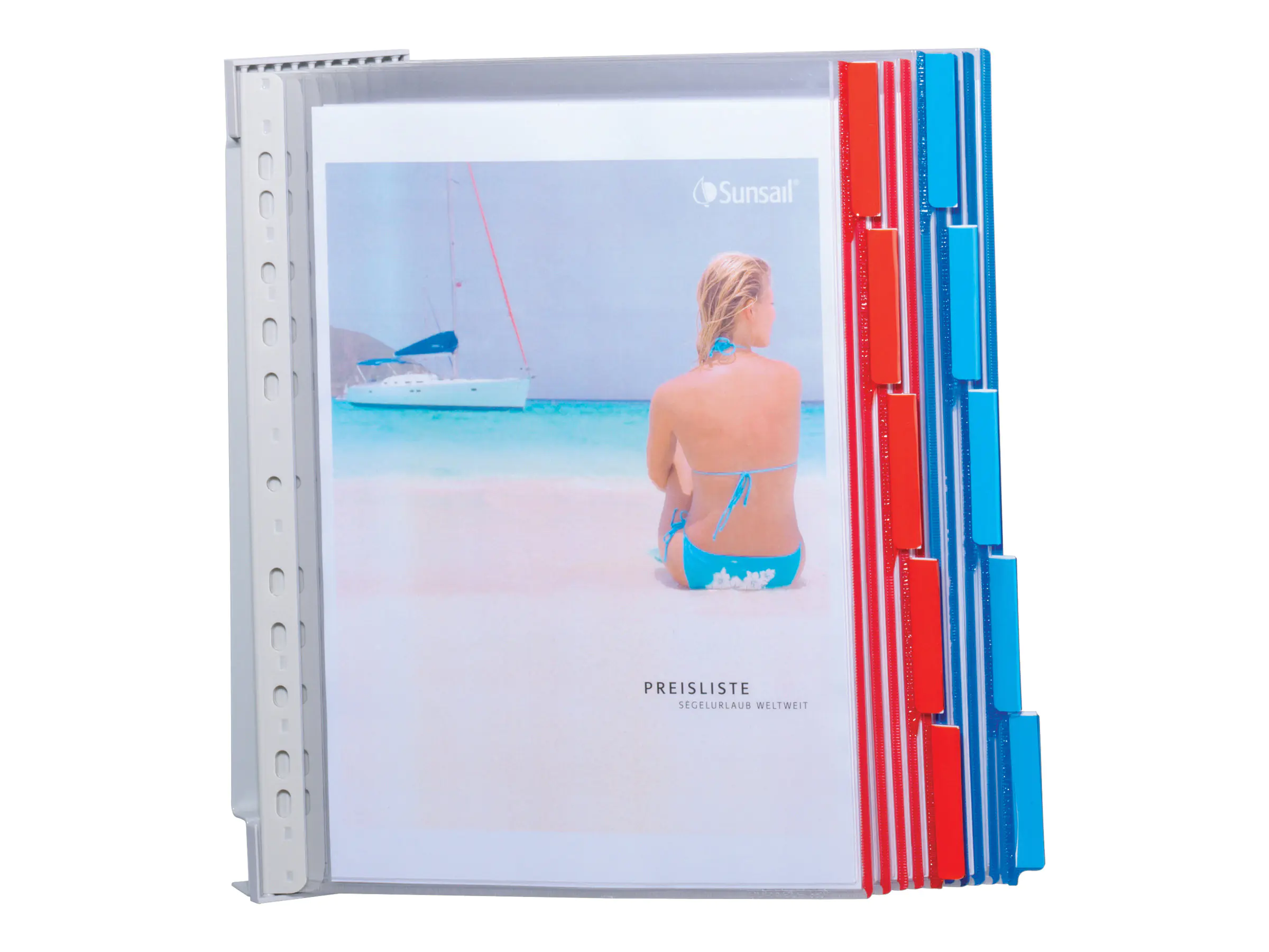 DURABLE Sichttafelsystem 567410 leer für 10 Sichttafeln A4 gr