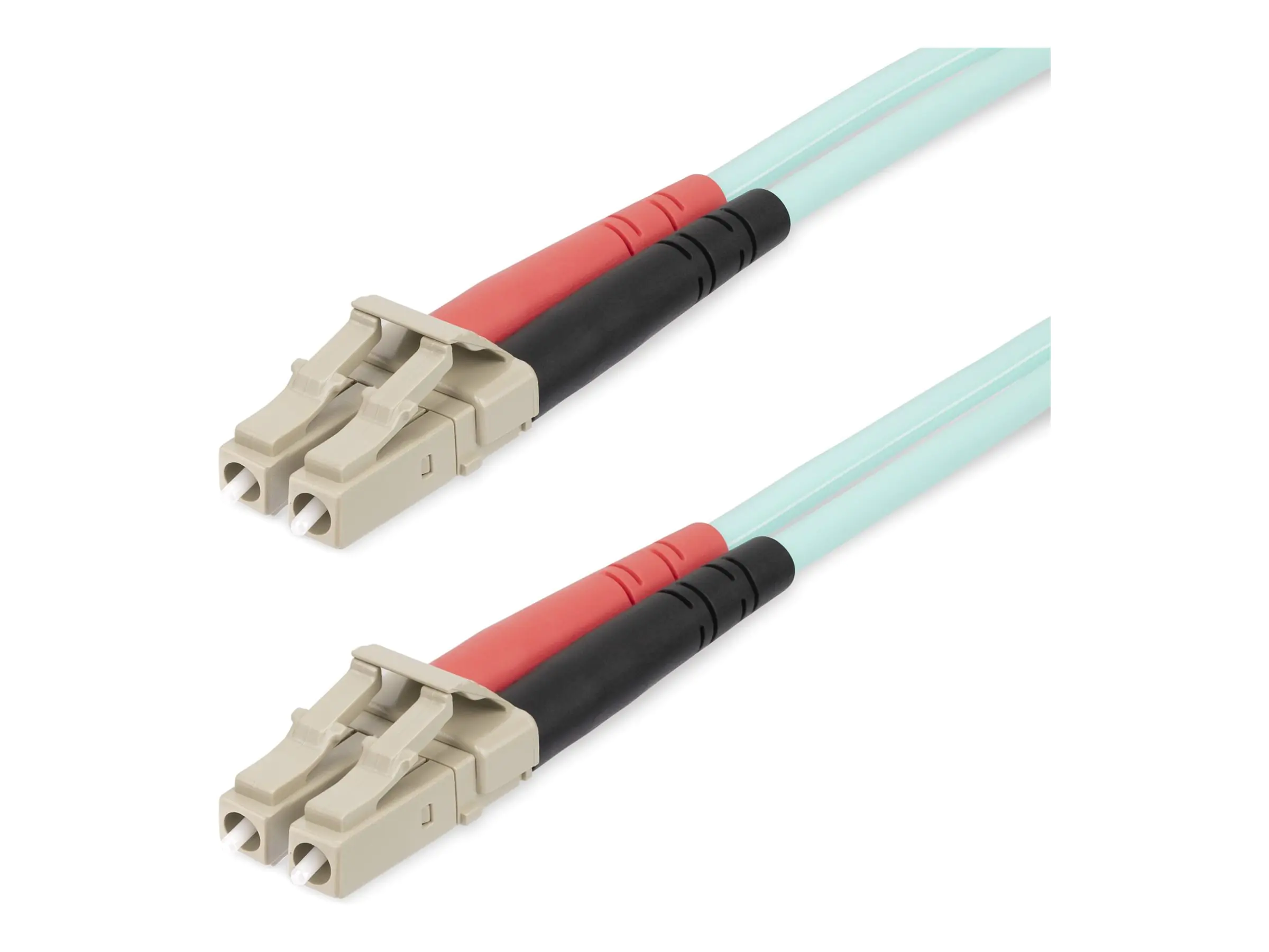 StarTech 25m (82ft) LC/UPC to LC/UPC OM4 Multimode Fiber Optic Cable, 50/125µm LOMMF/VCSEL Zipcord Fiber, 100G Networks, Low Insertion Loss, LSZH Fiber Patch Cord - Patch-Kabel - LC/UPC Multi-Modus (M) zu LC/UPC Multi-Modus (M) - 25 m - Glasfaser - Duplex