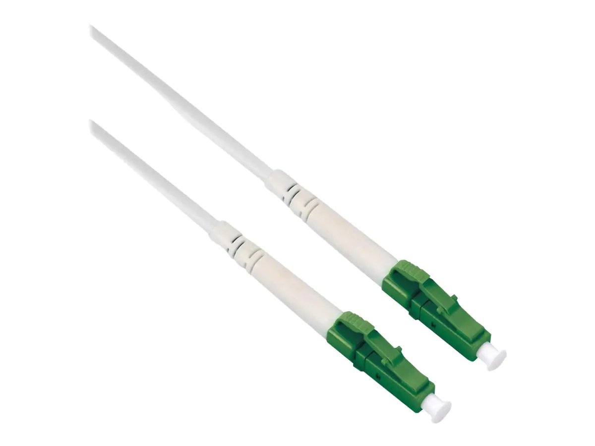 Roline - Patch-Kabel - LC/APC Einzelmodus (M) zu LC/APC Einzelmodus (M) - 2 m - 1.2 mm - Glasfaser - Simplex - 9/125 Mikrometer - OS2 - halogenfrei, Innen, Überbrückungskabel - weiß