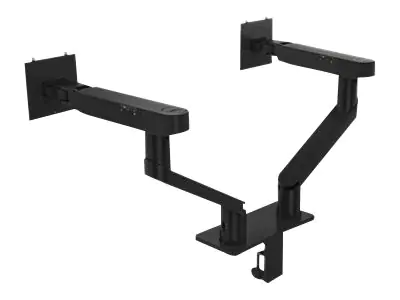 Dell Monitorarm für zwei Bildschirme – MDA20, 10 kg, 48,3 cm (19"), 68,6 cm (27"), Höhenverstellung, Schwarz DELL-MDA20