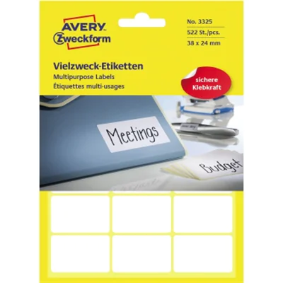Avery Zweckform Vielzwecketikett 3325 38x24mm weiß 522 St./Pack.