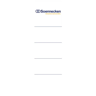 Soennecken Ordneretikett 3350 breit/kurz sk weiß 10 St./Pack.
