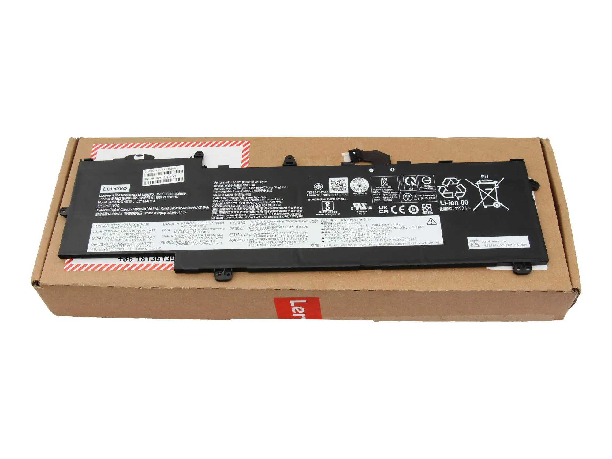 Lenovo Notebook-Akku Akku 5B11H10608 - Batterie - 4.488 mAh