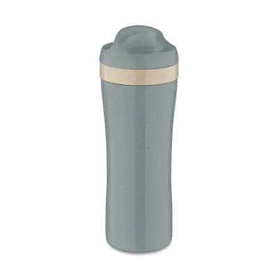 Koziol Trinkflasche OASE 0,425l TPE Kunststoff nature flower blue