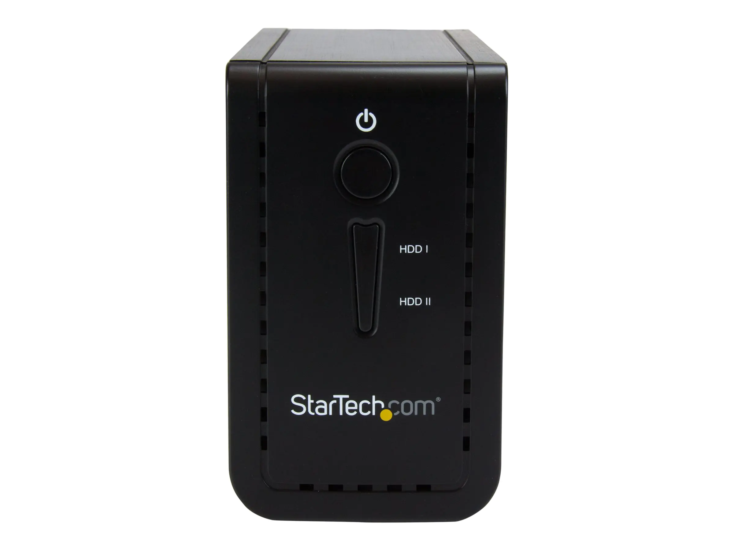 StarTech USB 3.1 Dual 3,5" SATA (6Gbit/s) Festplattengehäuse mit RAID - Zweifach 3,5 Zoll HDD/SSD/SSHD Gehäuse - USB-C und USB-A - Festplatten-Array - 2 Schächte (SATA-600) - USB 3.1 (extern) - für P/N: TBLT3MM1MA, TBLT3MM2M, TBLT3MM2MA