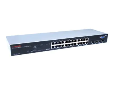 Longshine LCS-GS9428 - Switch - managed - 24 x 10/100/1000 + 4 x Shared SFP - Desktop