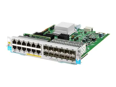 HPE - Erweiterungsmodul - Gigabit Ethernet (PoE+) x 12 + Gigabit SFP x 12 - für HPE Aruba 5406R, 5406R 16, 5406R 44, 5406R 8-port, 5406R zl2, 5412R, 5412R 92, 5412R zl2