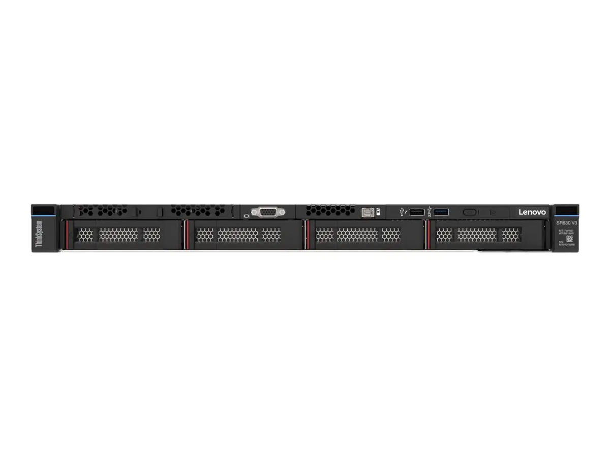 Lenovo ThinkSystem SR630 V3 7D73 - Server - Rack-Montage - 1U - zweiweg - 1 x Xeon Silver 4510