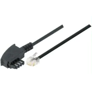 exertis Connect - Telefonkabel - TAE-F (M) zu RJ-11 (M) - 3 m - Schwarz