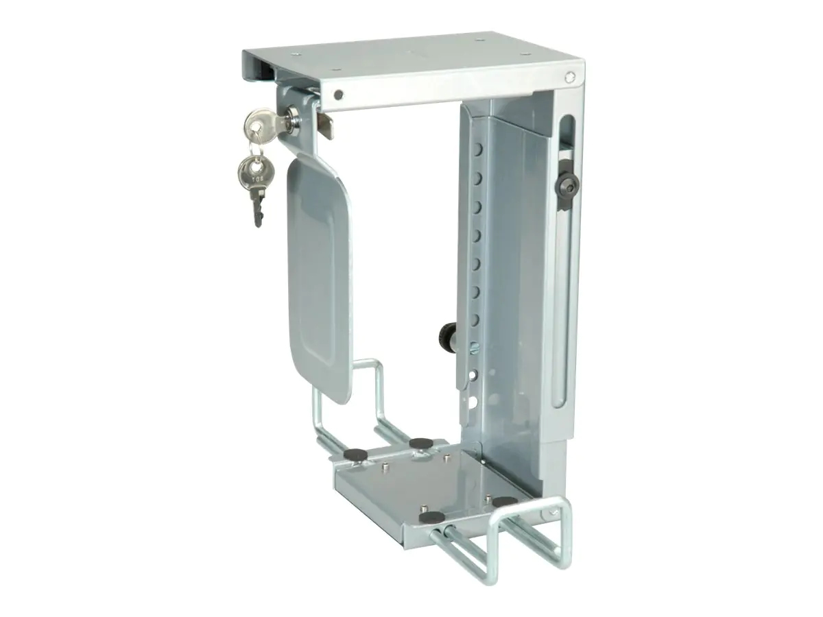 Roline Mini PC holder - Halterung für Systemeinheit - unter Tisch montierbar - Silber