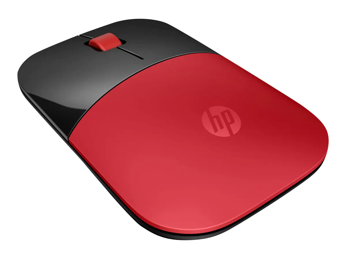 HP Z3700 Wireless-Maus, Rot, Beidhändig, Optisch, RF Wireless, 1200 DPI, Rot V0L82AA#ABB