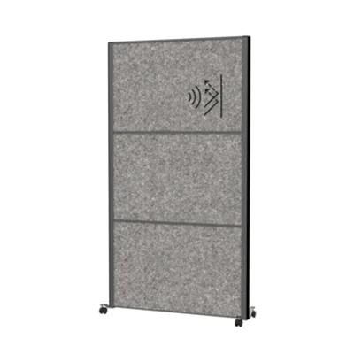 MAUL Stellwand MAULconnecto 100 x 182 cm (B x H) Zweibeinstativ 100 % PES-Fasern dunkelgrau