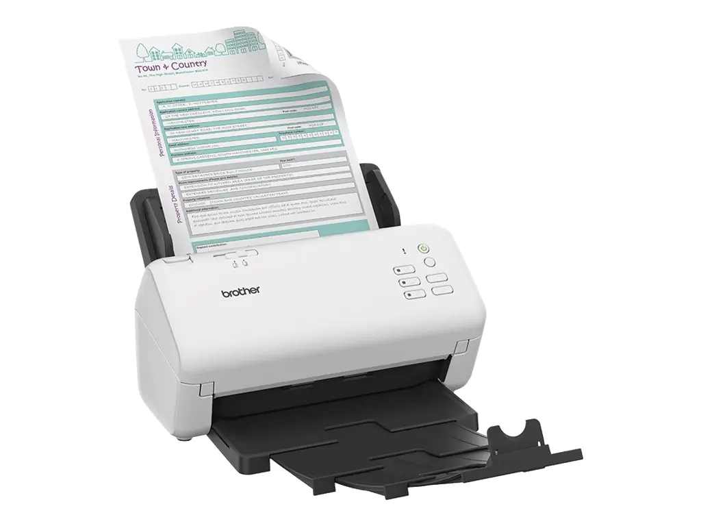 Brother ADS-4300N - Dokumentenscanner - Dual CIS - Duplex - A4 - 600 dpi x 600 dpi - bis zu 40 Seiten/Min. (einfarbig) / bis zu 40 Seiten/Min. (Farbe) - automatischer Dokumenteneinzug (80 Blätter) - bis zu 6000 Scanvorgänge/Tag - USB 3.0, Gigabit LAN, USB Brother ADS-4300N - Dokumentenscanner - Dual CIS - Duplex - A4 - 600 dpi x 600 dpi - bis zu 40 Seiten/Min. (einfarbig) / bis zu 40 Seiten/Min. (Farbe) - automatischer Dokumenteneinzug (80 Blätter) - bis zu 6000 Scanvorgänge/Tag - USB 3.0, Gigabit LAN, USB