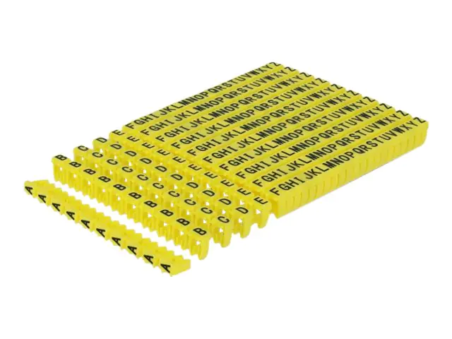 Delock - Set Kabelmarker-Clips - Gelb