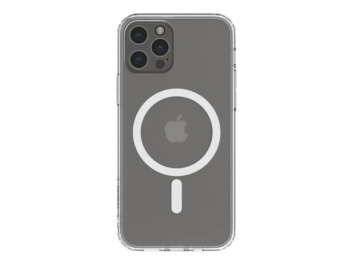Belkin SheerForce - Hintere Abdeckung für Mobiltelefon - magnetisch - kompatibel mit MagSafe - klar - dünn, leicht - für Apple iPhone 14