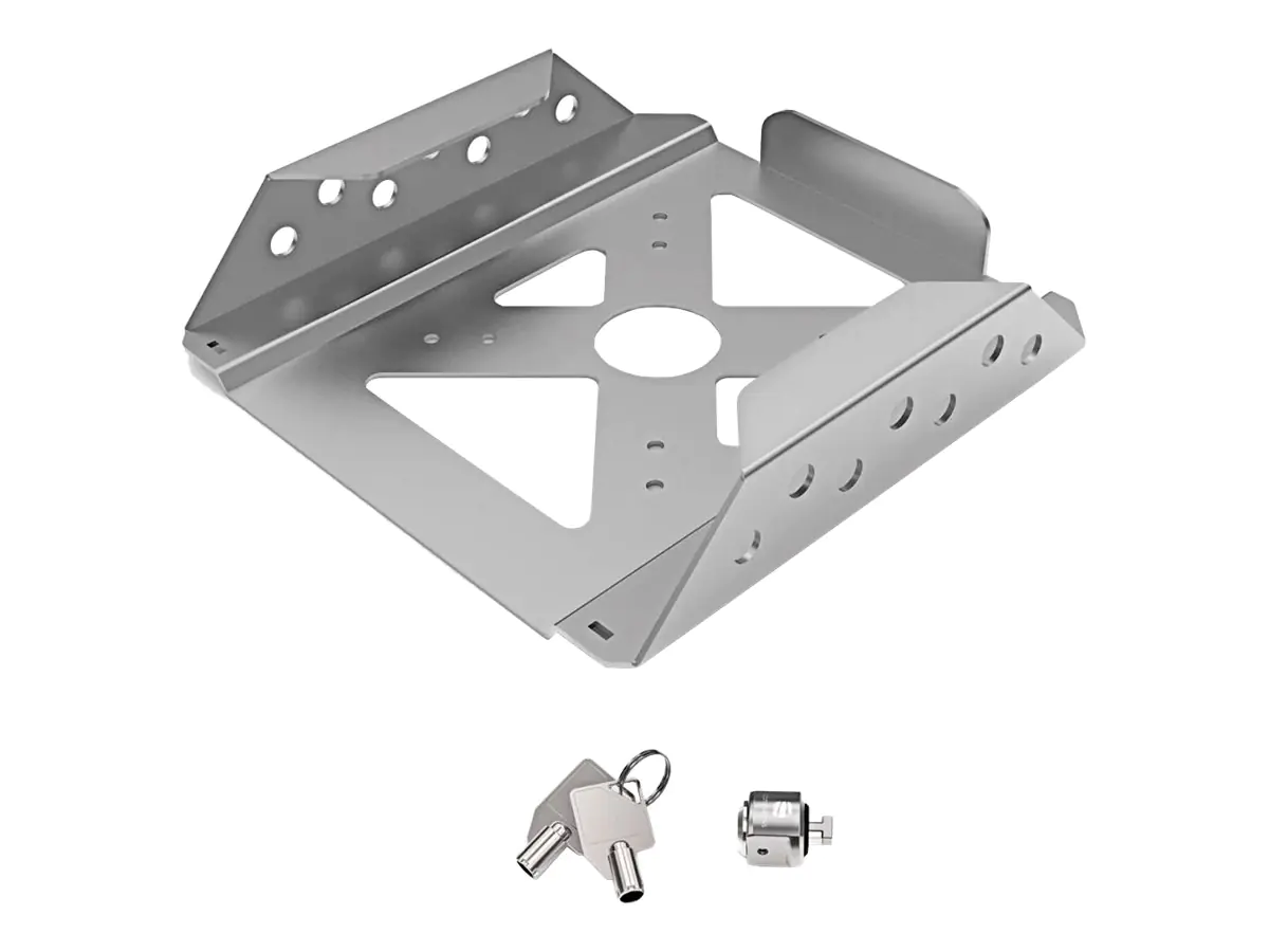 Compulocks - Gehäuse - für Mac mini - gesichert - verriegelbar - hochwertiges Aluminium - Wandmontage, unter dem Schreibtisch, hinter Flatpanel, Tischmontage - für Apple Mac mini (Anfang 2020, Ende 2012, Ende 2014, Ende 2018)