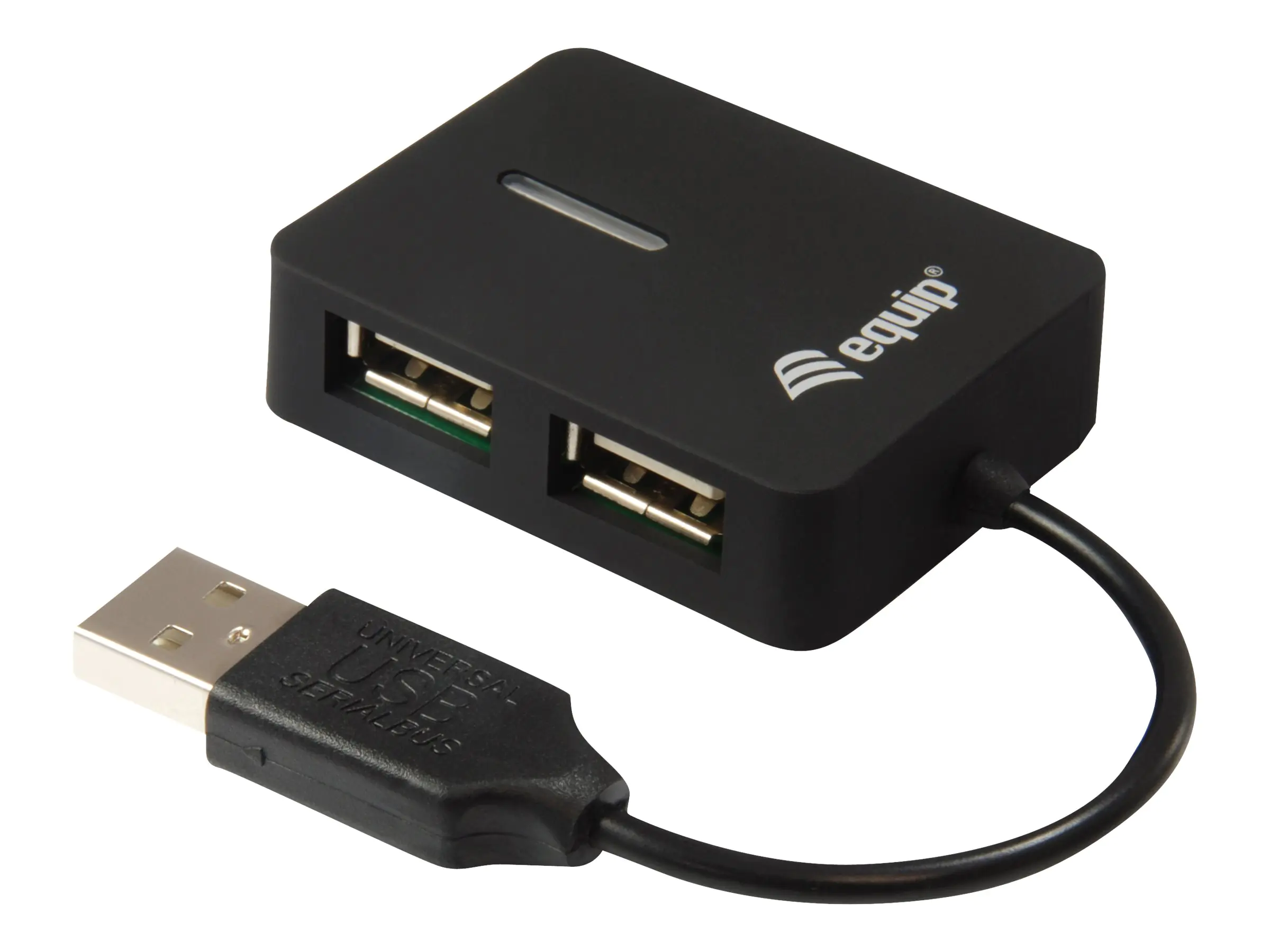 Equip Life 4 Ports Travel USB Hub - Hub - 4 x USB 2.0 - Desktop