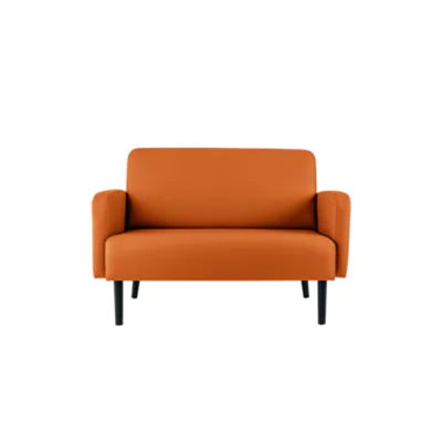 Paperflow Sofa easyChair LISBOA 1.240 x 830 x 815 mm (B x H x T) Kunstleder (79 % PVC, 21 % PES) orange