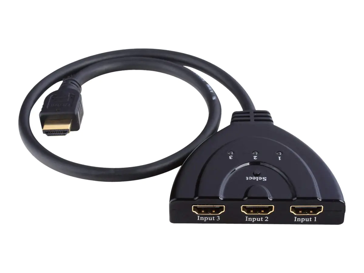 Rotronic Value - Video/Audio-Schalter - 3 x HDMI - Desktop