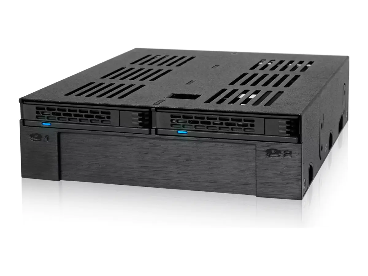 ICY Dock ExpressCage MB322SP-B - Mobiles Speicher-Rack - 5,25" bis 3,5" / 2,5" (13,3 cm bis 8,9/6,4 cm) - Schwarz