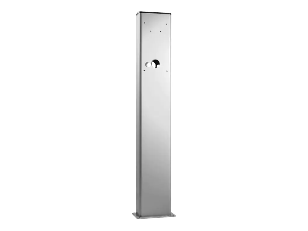 Webasto Duo - Aufstellung - für 2 Elektroauto-Ladestationen - stainless steel - Schwarz, RAL 9007, RAL 9017 - auf Betonplatte montierbar