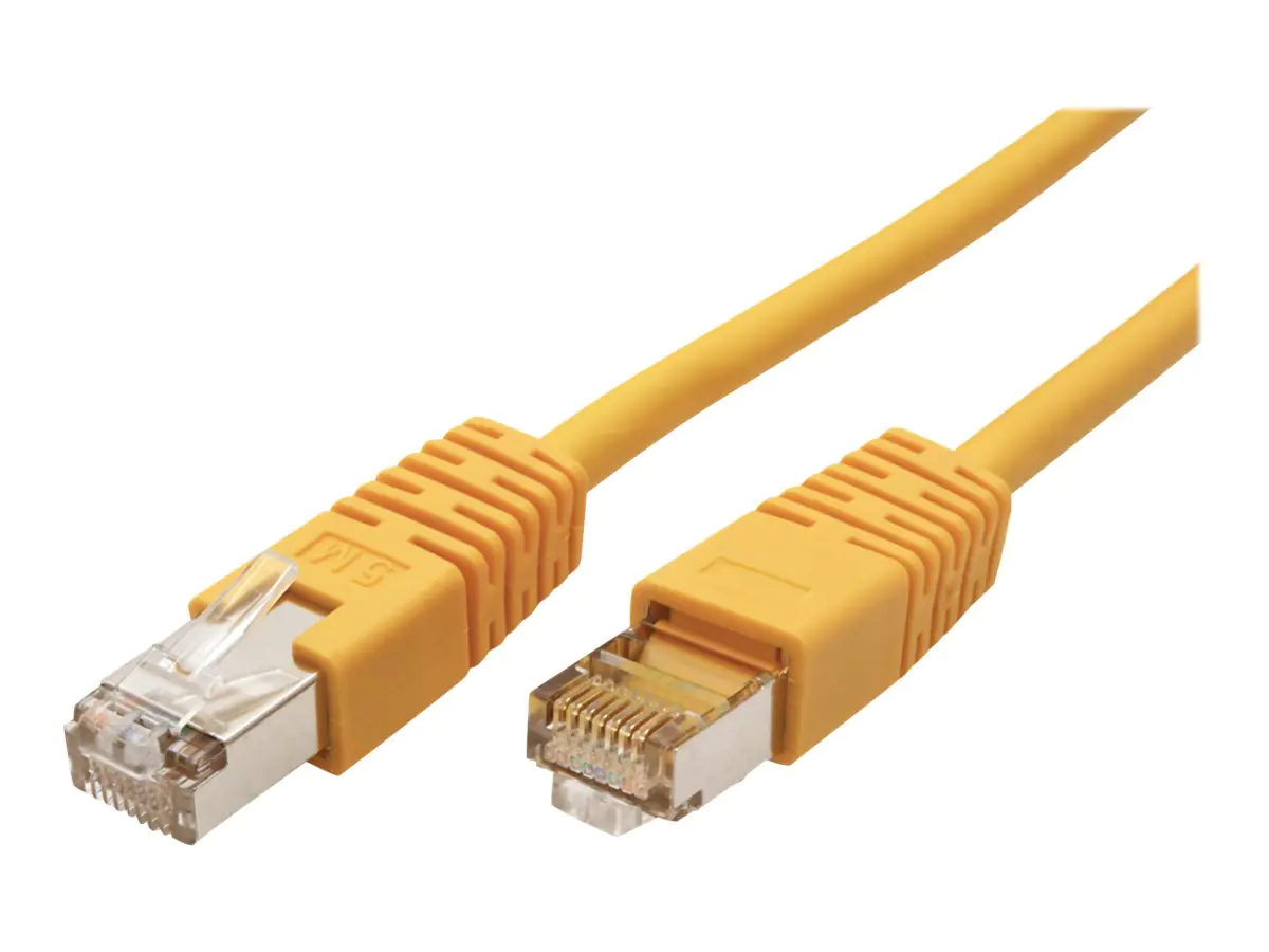 Roline - Patch-Kabel - RJ-45 (M) zu RJ-45 (M) - 2 m - SF/UTP - CAT 5e - geformt - Gelb Roline - Patch-Kabel - RJ-45 (M) zu RJ-45 (M) - 2 m - SF/UTP - CAT 5e - geformt - Gelb