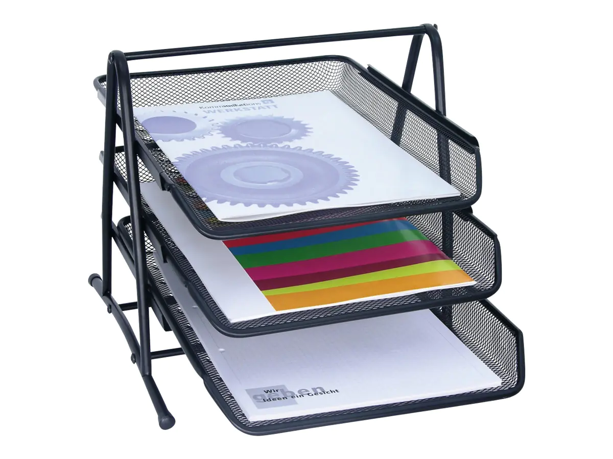 WEDO Briefablage - 3 Fächer - für A4 (210 x 297 mm), C4 (229 x 324 mm) 65801