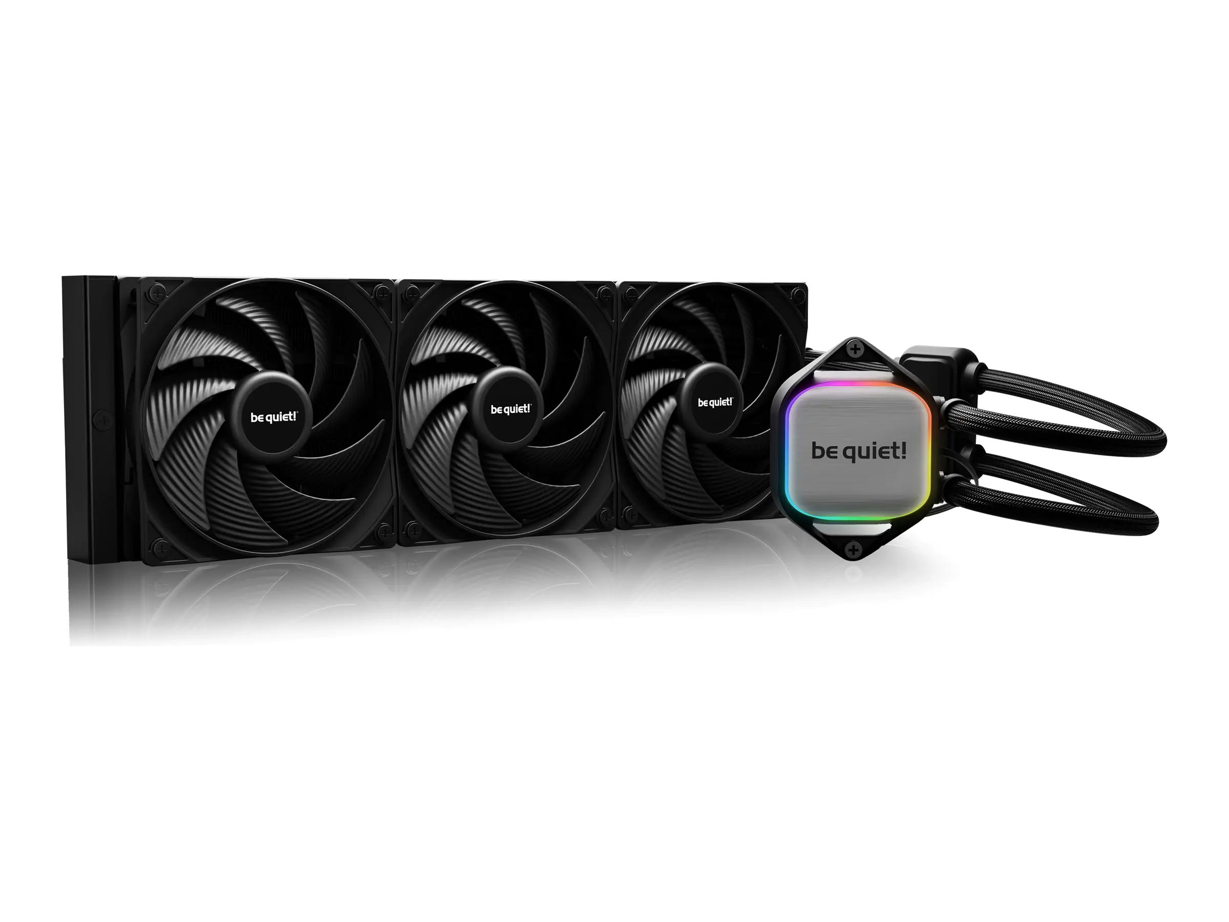 be quiet! Pure Loop 2 - Prozessor-Flüssigkeitskühlsystem - Kühlergröße: 360 mm - (für: LGA1700, LGA1200, LGA1150, LGA1151, LGA1155, AM5, AM4) - Kupfer - 120 mm - Schwarz