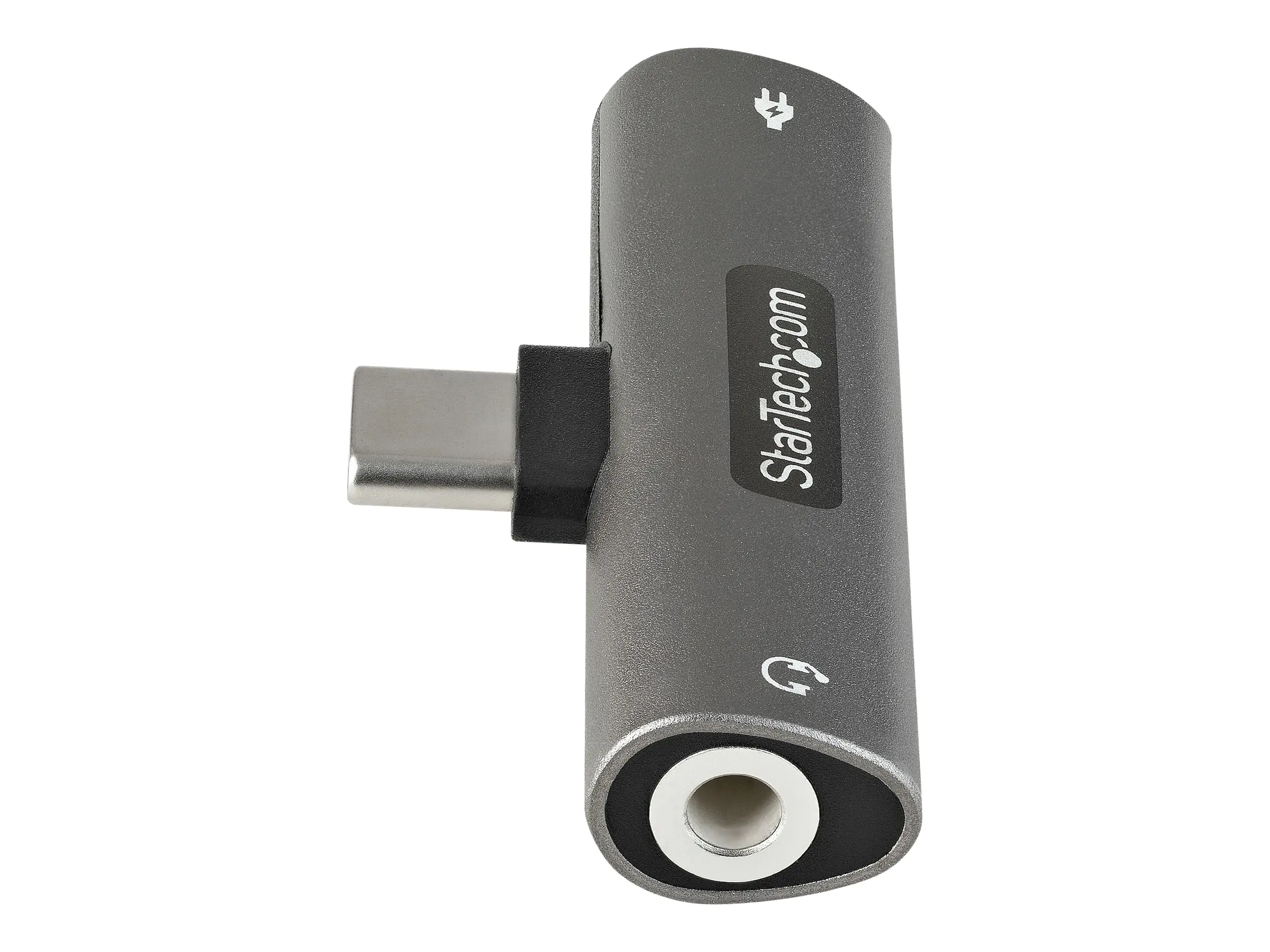 StarTech USB-C Audio- und Ladeadapter - USB-C-Audio Adapter mit 3,5-mm TRRS Kopfhörer-/Headset Buchse und 60W USB Typ-C-Power Delivery Pass-Through - für USB-C Handy/Tablet/Laptop (CDP235APDM) - Dockingstation - USB-C