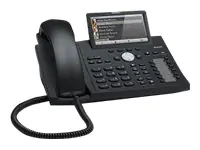 snom D375 - VoIP-Telefon - mit Bluetooth-Schnittstelle - dreiweg Anruffunktion - SIP - 12 Leitungen - schwarz blau