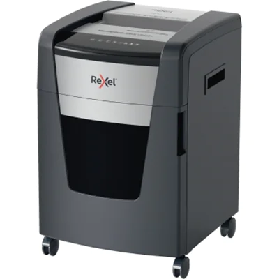 Rexel® Aktenvernichter Momentum Extra XP418+ P-4 Papier, Heftklammern, Büroklammern, Kreditkarten, CDs/DVDs Partikelschnitt 19 Bl. (70 g/m²) schwarz