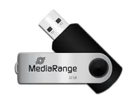 MediaRange MR911-2 - USB-Flash-Laufwerk - 32 GB - USB 2.0 - Schwarz, Silber