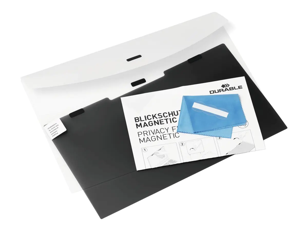 DURABLE - Blickschutzfilter für Notebook - 2-Wege - entfernbar - magnetisch - 39.6 cm (15.6") - anthrazitgrau DURABLE - Blickschutzfilter für Notebook - 2-Wege - entfernbar - magnetisch - 39.6 cm (15.6") - anthrazitgrau