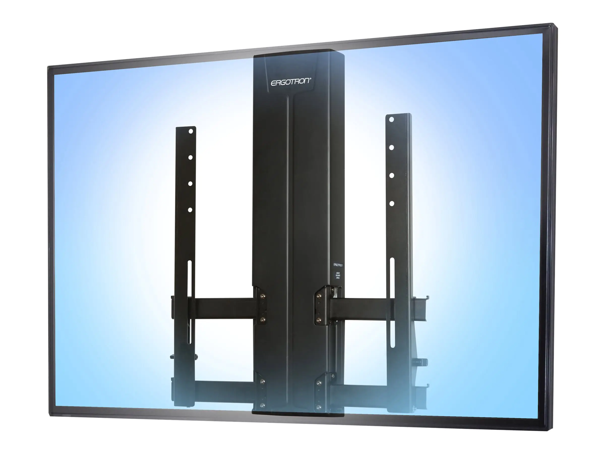 Ergotron Befestigungskit (Niedrigprofil-Hebemodul, Montageschablone, 2 Neigungshalterungen, Kabelführungskomponenten) - Schiene - für LCD-Display - robuste Ausführung (HD) 61-061-085