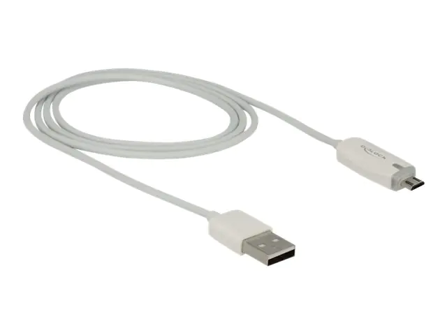 Delock - USB-Kabel - Micro-USB Typ B (M) bis USB (M) - USB 2.0 - 1 m - weiß