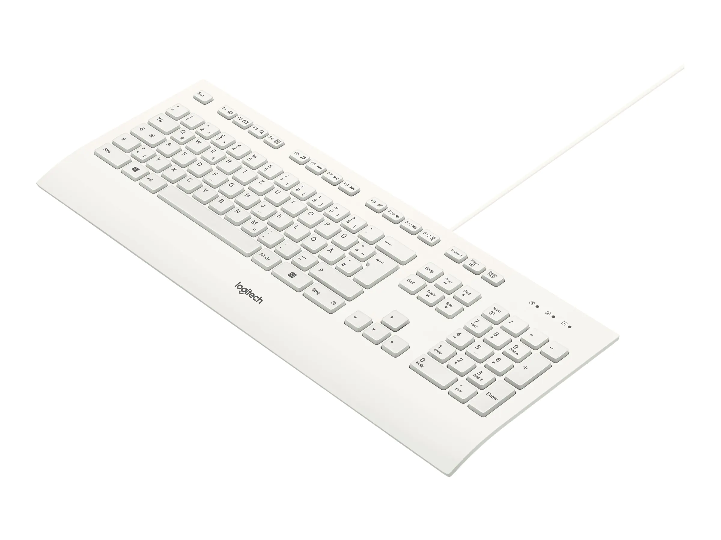Logitech K280e - Tastatur - USB - Deutsch - weiß Logitech K280e - Tastatur - USB - Deutsch - weiß