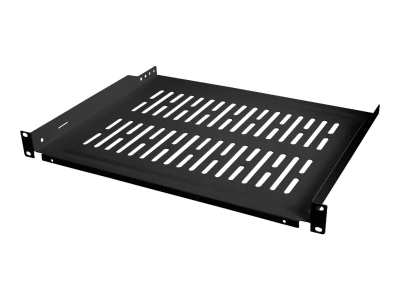 LogiLink Rack - Regal - Schwarz, RAL 9005 - 1U - 48.3 cm (19") SF1C45B